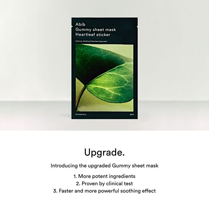 Abib Gummy Sheet Mask Madecassoside Sticker 27ml x 10pcs