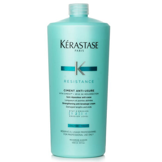 Kerastase Resistance Ciment Anti-Usure Crème Renforçante Anti-Casse - Rinçage (Pour longueurs et pointes abîmées) 1000ml/34oz