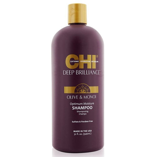 CHI Deep Brilliance Shampooing Hydratation Optimale Olive & Monoi 946ml/32oz