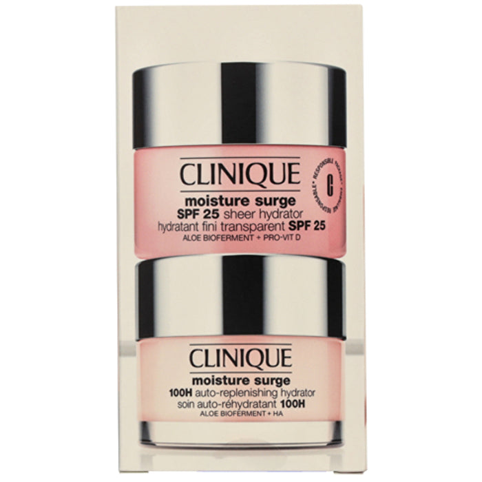 Clinique Moisture Surge Facial Care Set Moisture Surge Spf25 Sheer Hydrator 50ml/moisture Surge 100h Auto-replenishing Hydrator 50ml 100ml