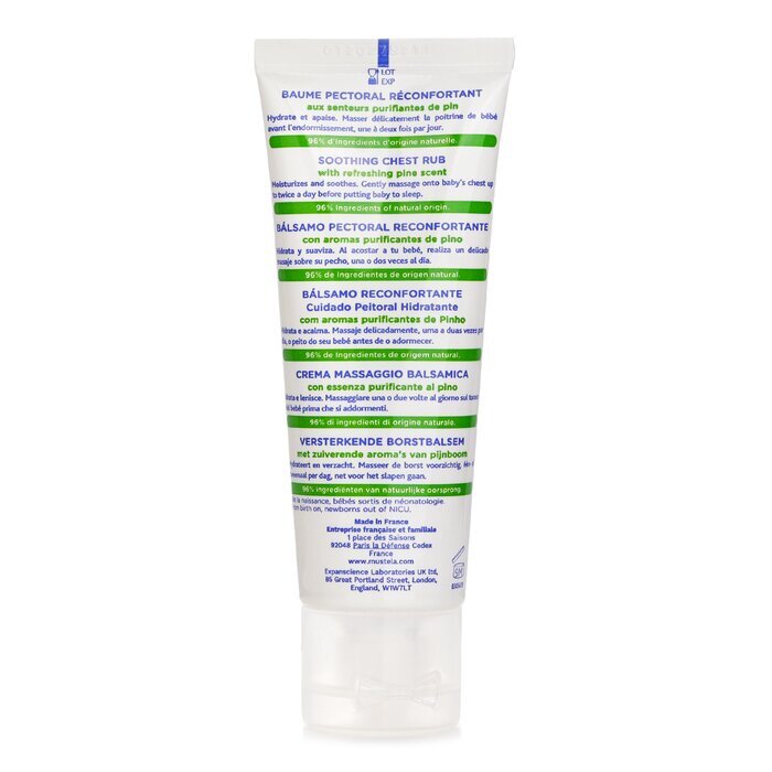 Mustela Soothing Chest Rub - Moisturizes & Soothes 40ml
