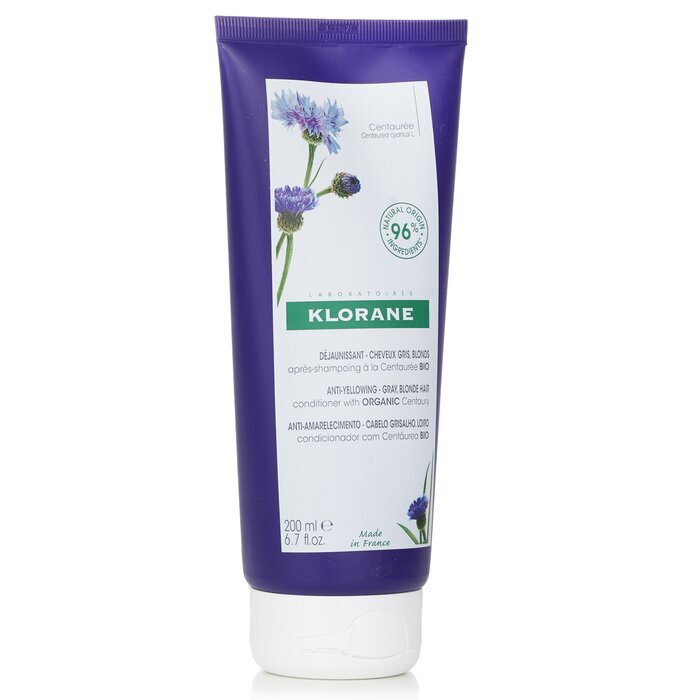 Klorane Conditioner With Organic Centaury (Anti Yellowing Gray Blonde Hair) 200ml
