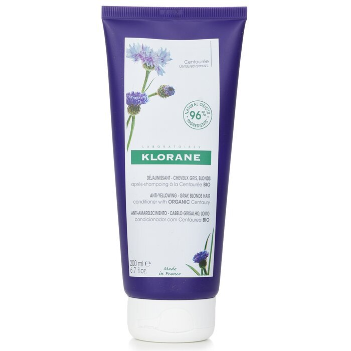Klorane Conditioner With Organic Centaury (Anti Yellowing Gray Blonde Hair) 200ml