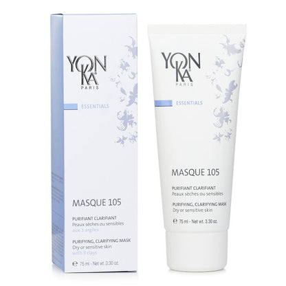Yonka Essentials Masque 105 - Purifying Clarifying Mask (Dry Or Sensitive Skin) 75ml