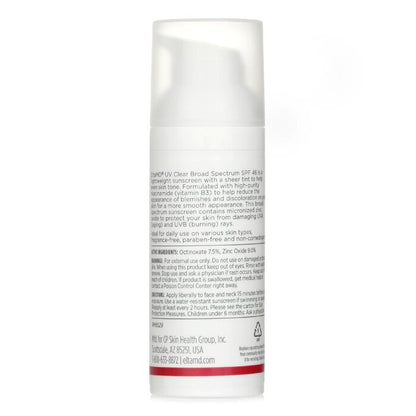 EltaMD UV Clear Facial Sunscreen SPF 46 - For Skin Types Prone To Acne, Rosacea & Hyperpigmentation - Tinted 48g/1.7oz