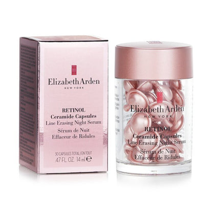 Elizabeth Arden Capsules Rétinol Céramide - Sérum de Nuit Anti-Rides 30 Capsules