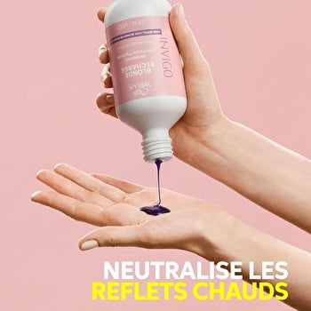 Wella Invigo Blonde Recharge Shampoo With Purple Pigments Highlighted, Cool Blonde Or Silver Hair 300ml