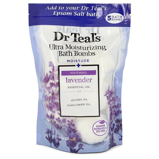 Dr Teal's Dr Teal's Ultra Moisturizing Bath Bombs Five (5) Moisture Soothing Bath Bombs with Lavender, Essential Oils, Jojoba Oil, Sunflower Oil (Unisex) 50ml/1.6oz